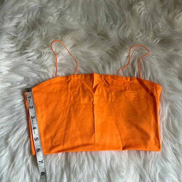 Orange Cropped Tank Size Small - Picture 4 of 4